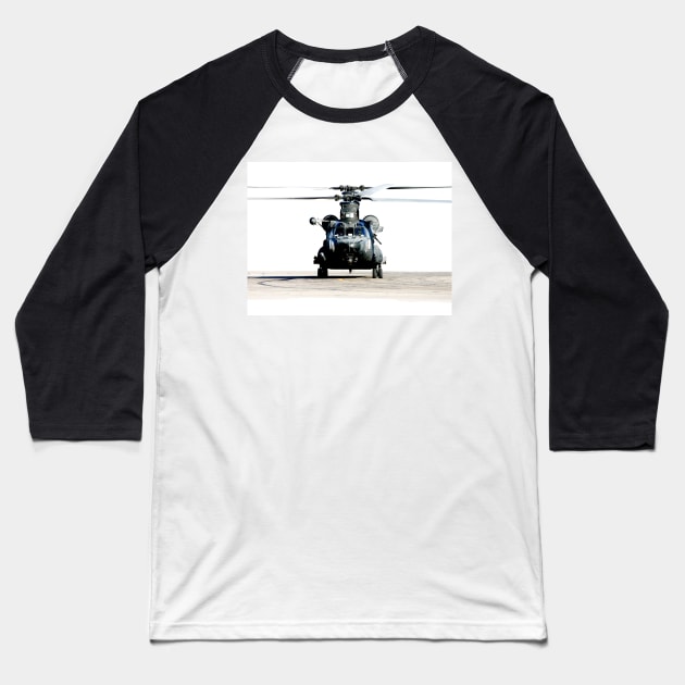 US Army Special Forces MH-47 Chinook Baseball T-Shirt by captureasecond